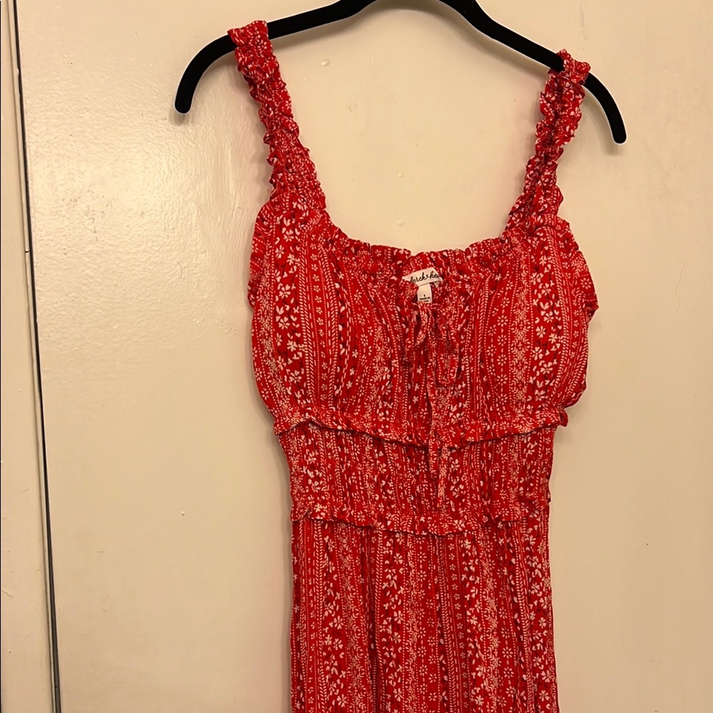 Derek Heart Red Dress Boho style